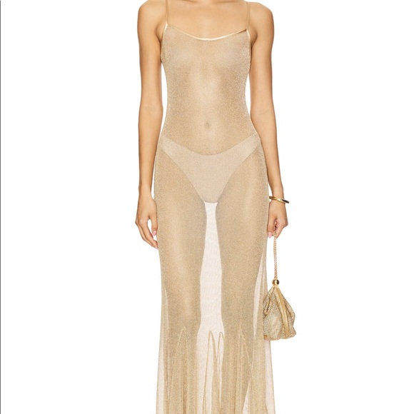 Bella Venice Serafina Dress in Gold - Picture 6 of 9